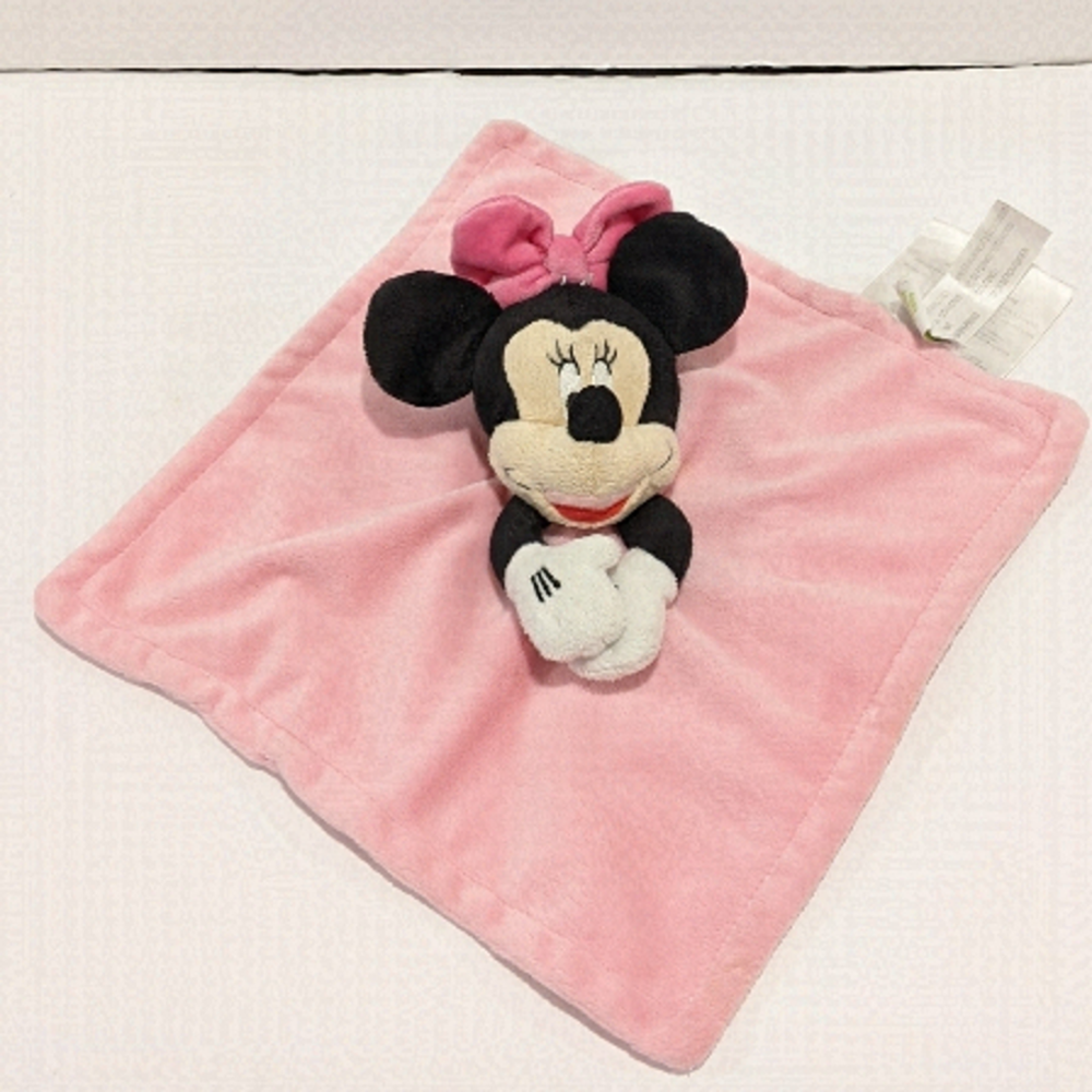 Disney Pink Minnie Mouse Security Blanket Baby Lovey